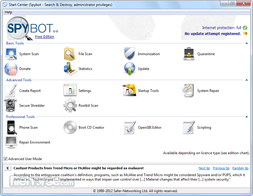 free spybot for windows 10